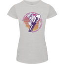 Snowboarding Funny Dont Follow Me Womens Petite Cut T-Shirt Sports Grey