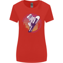 Snowboarding Funny Dont Follow Me Womens Wider Cut T-Shirt Red