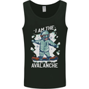 Snowboarding I Am the Avalanche Funny Mens Vest Tank Top Black