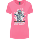 Snowboarding I Am the Avalanche Funny Womens Wider Cut T-Shirt Azalea
