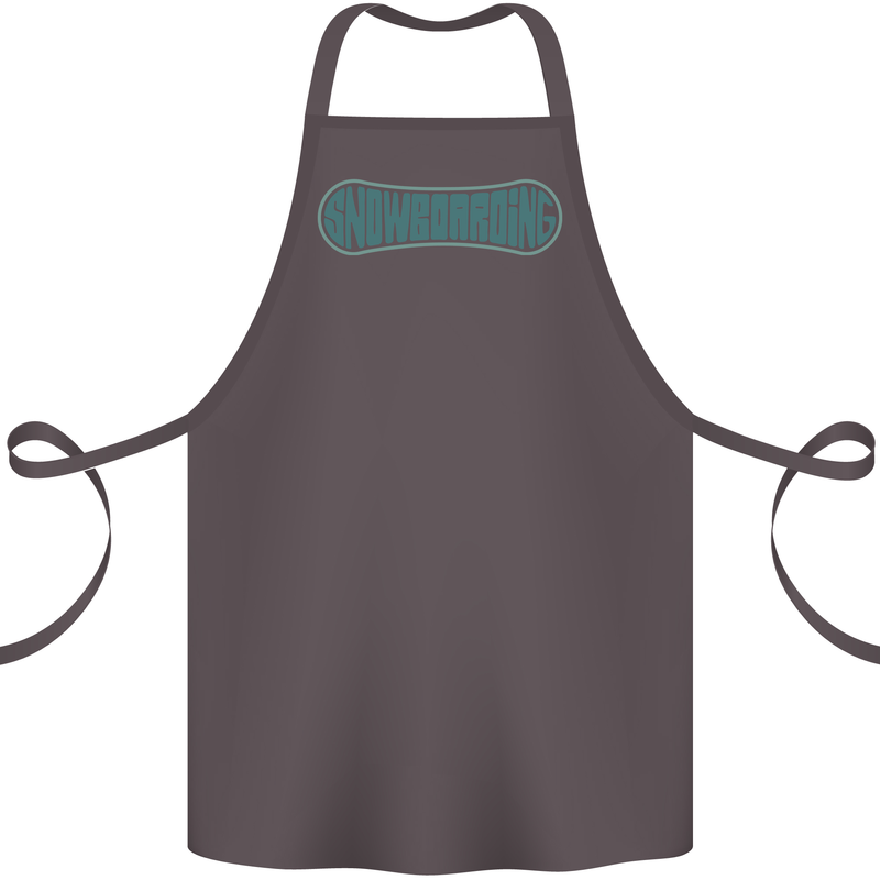 Snowboarding Snow Board Cotton Apron 100% Organic Dark Grey