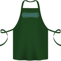 Snowboarding Snow Board Cotton Apron 100% Organic Forest Green