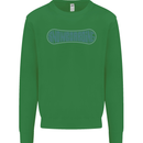 Snowboarding Snow Board Kids Sweatshirt Jumper Irish Green