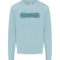 Snowboarding Snow Board Kids Sweatshirt Jumper Light Blue