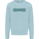 Snowboarding Snow Board Kids Sweatshirt Jumper Light Blue