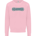 Snowboarding Snow Board Kids Sweatshirt Jumper Light Pink