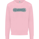 Snowboarding Snow Board Kids Sweatshirt Jumper Light Pink