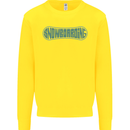 Snowboarding Snow Board Kids Sweatshirt Jumper Yellow
