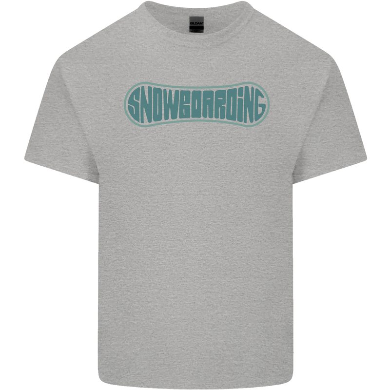 Snowboarding Snow Board Kids T-Shirt Childrens Sports Grey