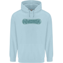 Snowboarding Snow Board Mens 80% Cotton Hoodie Light Blue