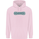 Snowboarding Snow Board Mens 80% Cotton Hoodie Light Pink