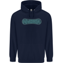 Snowboarding Snow Board Mens 80% Cotton Hoodie Navy Blue
