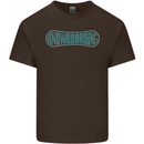 Snowboarding Snow Board Mens Cotton T-Shirt Tee Top Dark Chocolate