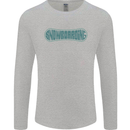 Snowboarding Snow Board Mens Long Sleeve T-Shirt Sports Grey