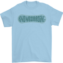 Snowboarding Snow Board Mens T-Shirt 100% Cotton Light Blue