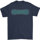 Snowboarding Snow Board Mens T-Shirt 100% Cotton Navy Blue