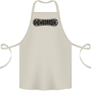 Snowboarding Snow Board Snowboarder Cotton Apron 100% Organic Natural