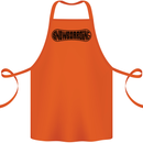 Snowboarding Snow Board Snowboarder Cotton Apron 100% Organic Orange