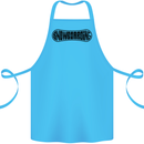 Snowboarding Snow Board Snowboarder Cotton Apron 100% Organic Turquoise