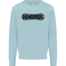 Snowboarding Snow Board Snowboarder Kids Sweatshirt Jumper Light Blue