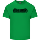 Snowboarding Snow Board Snowboarder Kids T-Shirt Childrens Irish Green