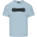Snowboarding Snow Board Snowboarder Kids T-Shirt Childrens Light Blue