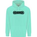Snowboarding Snow Board Snowboarder Mens 80% Cotton Hoodie Peppermint