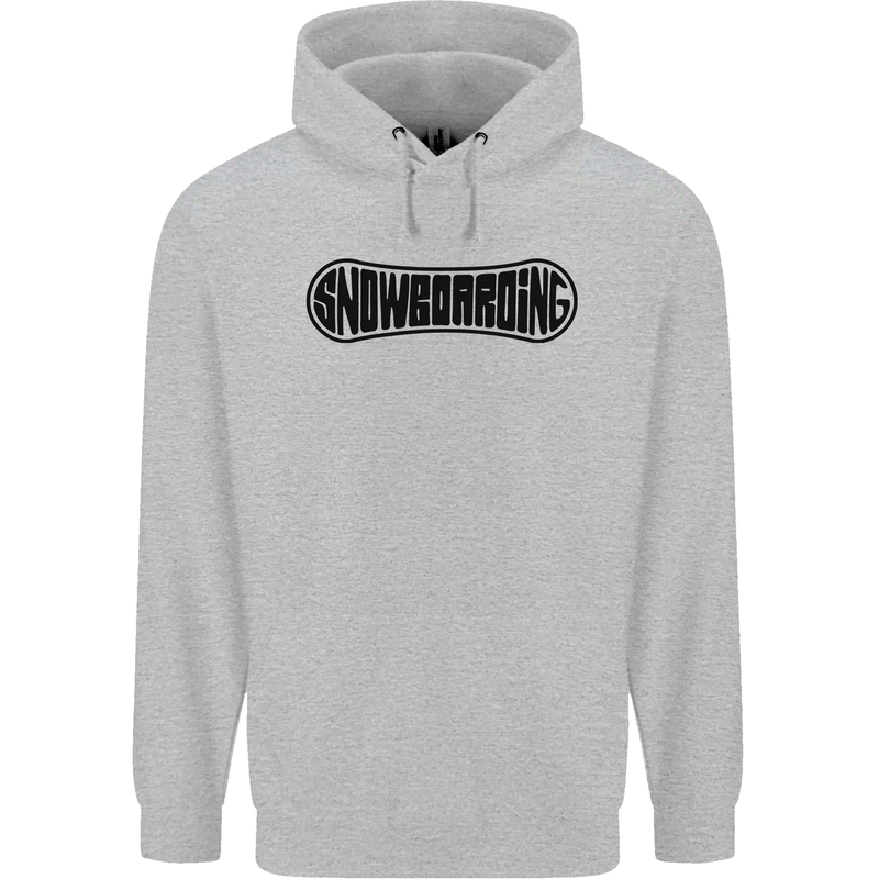 Snowboarding Snow Board Snowboarder Mens 80% Cotton Hoodie Sports Grey