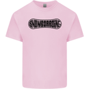 Snowboarding Snow Board Snowboarder Mens Cotton T-Shirt Tee Top Light Pink