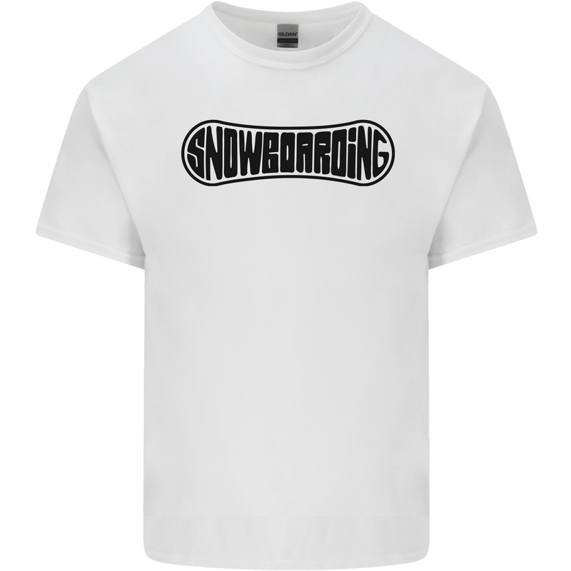 Snowboarding Snow Board Snowboarder Mens Cotton T-Shirt Tee Top White