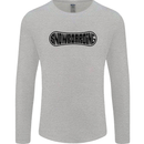 Snowboarding Snow Board Snowboarder Mens Long Sleeve T-Shirt Sports Grey