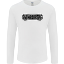 Snowboarding Snow Board Snowboarder Mens Long Sleeve T-Shirt White