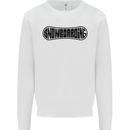 Snowboarding Snow Board Snowboarder Mens Sweatshirt Jumper White