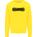 Snowboarding Snow Board Snowboarder Mens Sweatshirt Jumper Yellow