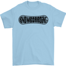 Snowboarding Snow Board Snowboarder Mens T-Shirt 100% Cotton Light Blue