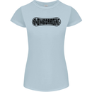 Snowboarding Snow Board Snowboarder Womens Petite Cut T-Shirt Light Blue