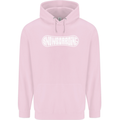 Snowboarding Snow Board Winter Sports Childrens Kids Hoodie Light Pink