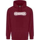 Snowboarding Snow Board Winter Sports Childrens Kids Hoodie Maroon