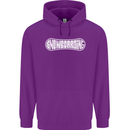 Snowboarding Snow Board Winter Sports Childrens Kids Hoodie Purple