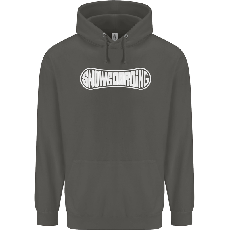 Snowboarding Snow Board Winter Sports Childrens Kids Hoodie Storm Grey