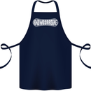 Snowboarding Snow Board Winter Sports Cotton Apron 100% Organic Navy Blue