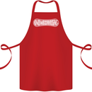 Snowboarding Snow Board Winter Sports Cotton Apron 100% Organic Red