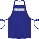 Snowboarding Snow Board Winter Sports Cotton Apron 100% Organic Royal Blue