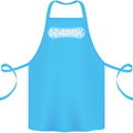 Snowboarding Snow Board Winter Sports Cotton Apron 100% Organic Turquoise