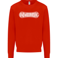 Snowboarding Snow Board Winter Sports Kids Sweatshirt Jumper Bright Red
