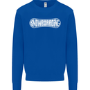 Snowboarding Snow Board Winter Sports Kids Sweatshirt Jumper Royal Blue