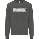 Snowboarding Snow Board Winter Sports Kids Sweatshirt Jumper Storm Grey