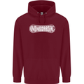 Snowboarding Snow Board Winter Sports Mens 80% Cotton Hoodie Maroon