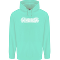 Snowboarding Snow Board Winter Sports Mens 80% Cotton Hoodie Peppermint