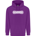 Snowboarding Snow Board Winter Sports Mens 80% Cotton Hoodie Purple
